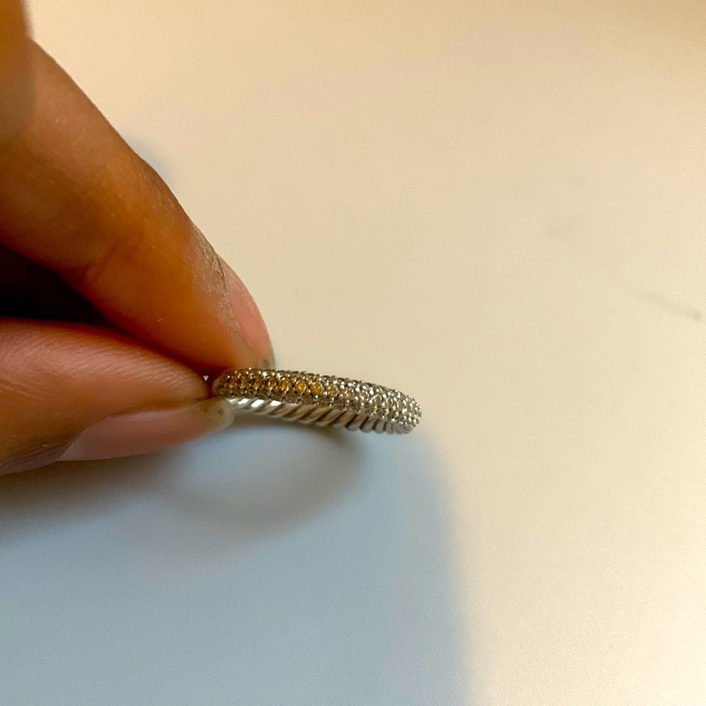 David Yurman Petite Pave Stack Ring